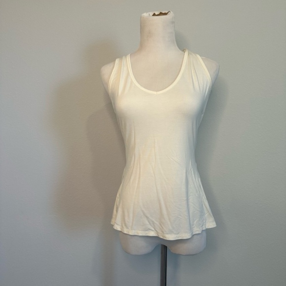 CLEO HARPER Women's Cream Sleeveless Top SIZE SMALL